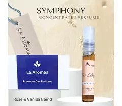 La Aromas Symphony Car Perfume - Rose & Vanilla Blend