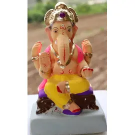 Chaurang- 9" Ecofriendly Ganesha idols made from shadu clay