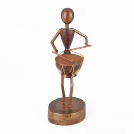 Tribal hantverk Staty-Stammusikspelare - Tribadya Dhol