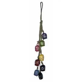 Conjunto de 8 campanas: diseño duradero y multicolor