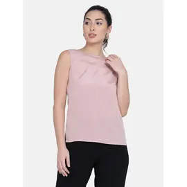 Power Sutra Top aus französischem Crêpe – Zartrosa