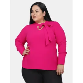 Power Sutra Stretch-Top mit V-Ausschnitt und Cut-Outs – Pink