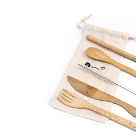 Besteckset umweltfreundliches Bambuslöffelset
