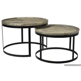 Juego de 2 mesas Art Wd Iron