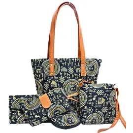 Bolso de diseño tradicional - Combo de 5 piezas
