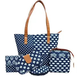Bolso de diseño tradicional - Combo de 5 piezas