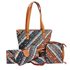 Bolso de diseño tradicional - Combo de 5 piezas