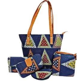 Bolso de diseño tradicional - Combo de 5 piezas