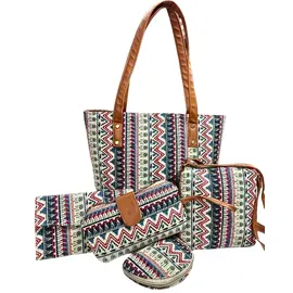 Bolso de diseño tradicional - Combo de 5 piezas