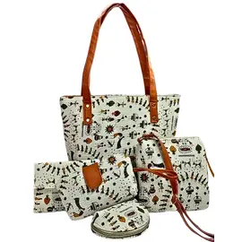 Bolso de diseño tradicional - Combo de 5 piezas