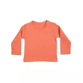 T-shirt bébé bio à manches longues et non toxique - Corail - 0-3 mois