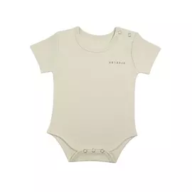 INGEN GIFTIGT Body i ekologisk bomull för pojkar och flickbebisar - Bekväm och säker design med halvärm med rund hals - 100 % GOTS-certifierad - Perfekt för vardagsbruk - 0-3 månader - Skal