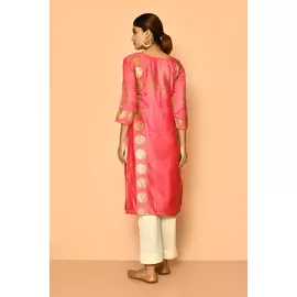 Ruby Handloom bomullssilkekurta för kvinnor