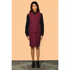 Ensemble jupe coordonnée en coton tissé à la main Trisha pour femme