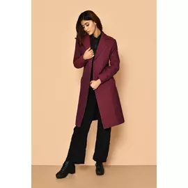 Mrinal – handgewebte Trenchcoat-Jacke aus Baumwolle für Damen