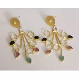 Handgjorda ottomanska örhängen Konstmodell turkiska smycken - handgjorda örhängen