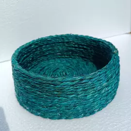 Gift Basket Open Natural - Woven Basket Round Eco-Friendly Storage Box