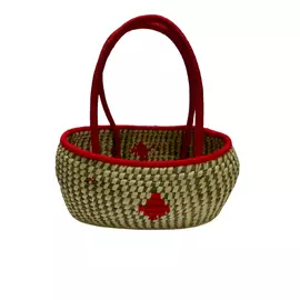 Caja de almacenamiento de hierba Sabai tejida a mano - Cesta de hierba Sabai Sparrow