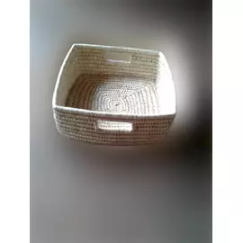 Cesta rectangular de hierba sabai