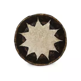 Vit färg papier mache bricka