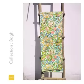 Parure de lit en coton de qualité supérieure Green Color Bagh