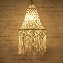 Bella macrame lampskärm
