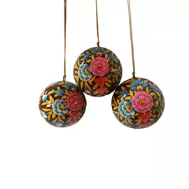 Adornos navideños ecológicos hechos a mano (juego de 3)