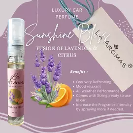 La Aromas Sunshine Bliss: Lavendel- und Orangen-Autoparfüm für strahlende Fahrten