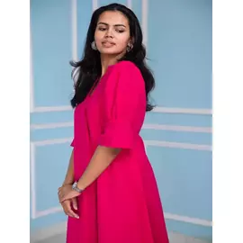 Forever Fuchsia Mid Length Dress