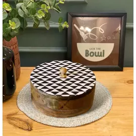 Black & white color roti box