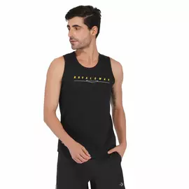 Cotton Black & Yellow Vest 