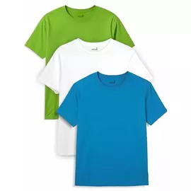 Minicult Basics Cotton Kids Half Sleeve T Shirts in Vibrant Solid Colors (Pack of 3)