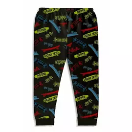 Pijama de algodón para niños y niñas Minicult Kids, paquete de 1, color negro