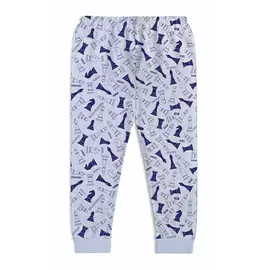 Pijama de algodón para niños y niñas Minicult Kids, paquete de 1, gris 1