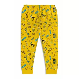 Minicult Kids Cotton Pajama for Boys and Girls(Pack of 1)-Yellow
