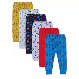 Minicult Unisex-Kinder Trainingshose Regular Fit (6er-Pack) Mehrfarbig