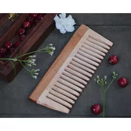 Peigne au neem – 'ForestHeal', petit, antibactérien naturel – Marron clair