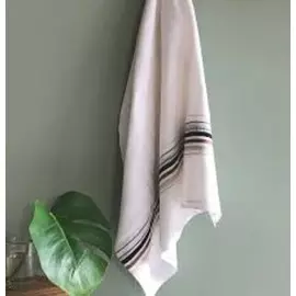 Serviette de bain de luxe en coton blanc de qualité supérieure