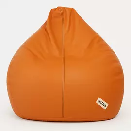 Sattva Classic XXXL Bean Bag Cover (Ingen fyllning) Orange Med Marinblå kanter