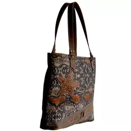 Canvas & Leather Fashique Tote Bag