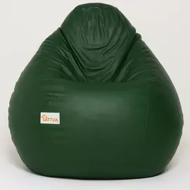 Sattva Classic XXXL Bean Bag Cover (Ingen fyllning) i mörkgrön färg