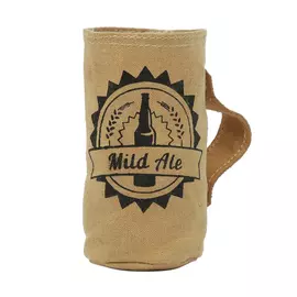 Hopofly Fero ölhållare i kanvas och läder - flerfärgad tygväska