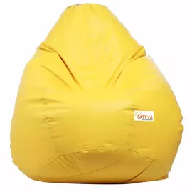 Sattva Classic XXXL Bean Bag Cover (Ingen fyllning) i gul färg