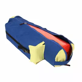 KD Yogamattaväska Bomullsduksöverdrag Extra stor väska Multifunktionella fickor för flaska Bälte Tegel Handduk Plånbok Block med mera Sling Bag Mathållare - Kungsblå