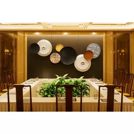 Gudomlig minimalistisk väggkonst i metall - Geometrisk tribal design