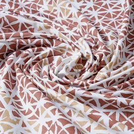 Korallrost Kaleidoskop Bomullsduk - 1,5 x 2,25 meter