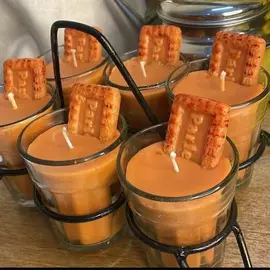 SKP DECOR Duftkerzen aus Sojawachs in Chai-Keksform, 2er-Set