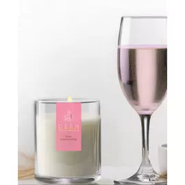 Duftkerze aus Sojawachs „DEER“ in Pink Champagner – 200 g Glas