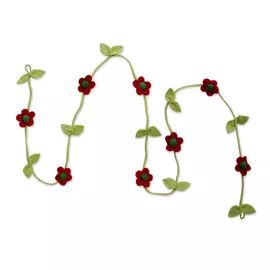 SHRNGAR HANDICRAFT Wool Dancing Daffodils Christmas Garland - 245cm