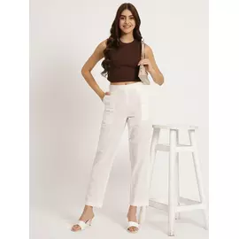 White Cotton Pants - Comfortable & Breathable Everyday Wear